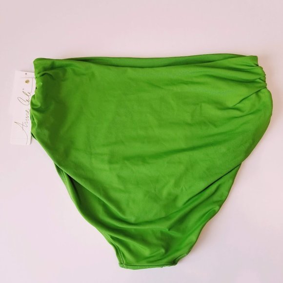 Anne Cole Signature Live in Color Convertible Bikini Bottom Green - Picture 4 of 6